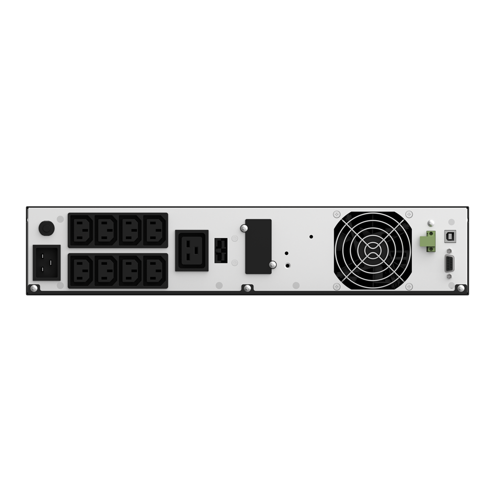 UPS Rackabil Smart 3000VA 2700W pentru servere online dubla conversie cu sinus pur nJoy Aster 2U