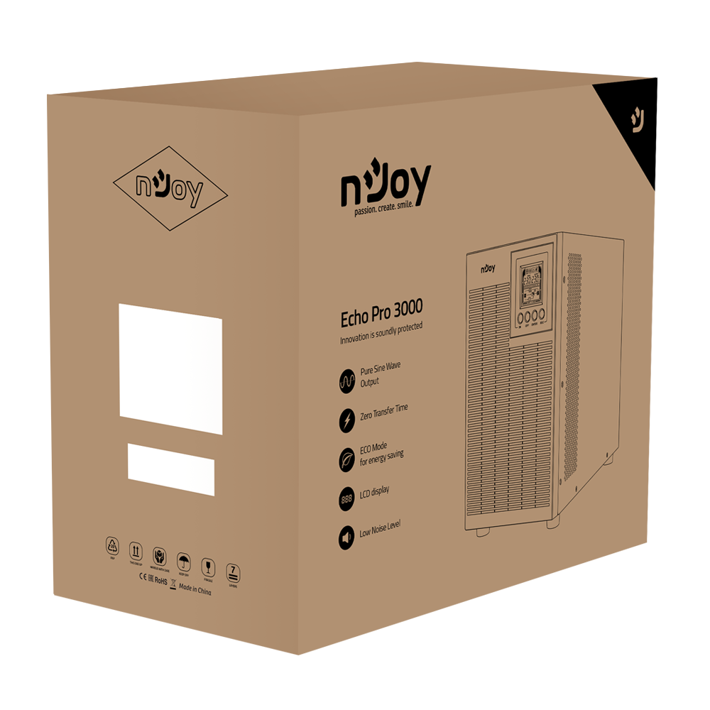 UPS 3000VA 2400W Online Sinusoida Pura Dubla Conversie cutie