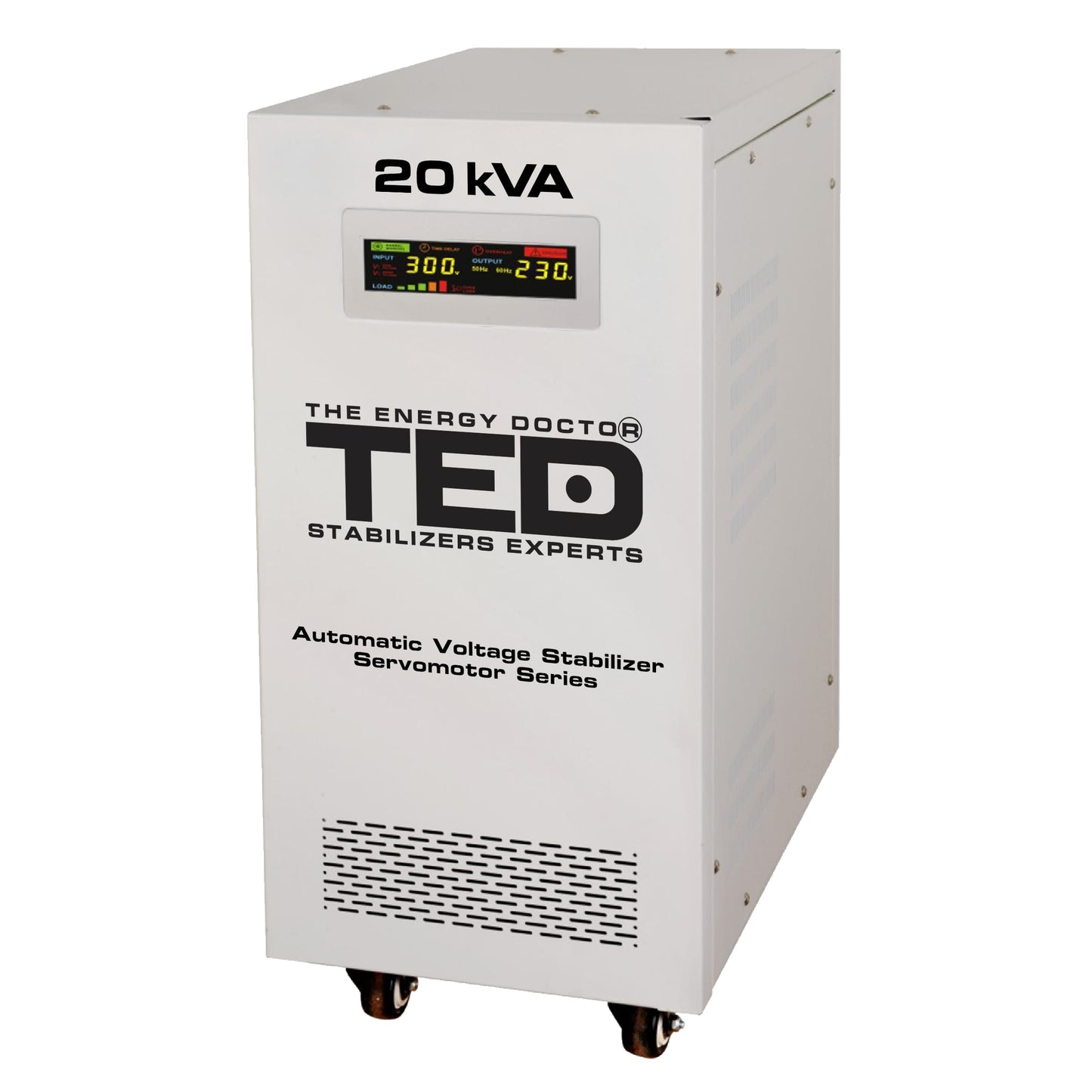 Stabilizator tensiune servomotor 20KVA 16kW monofazic TED 001955