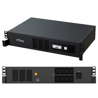 UPS Rackabil 1000VA 600W pentru router, switch, dvr, nvr nJoy Code