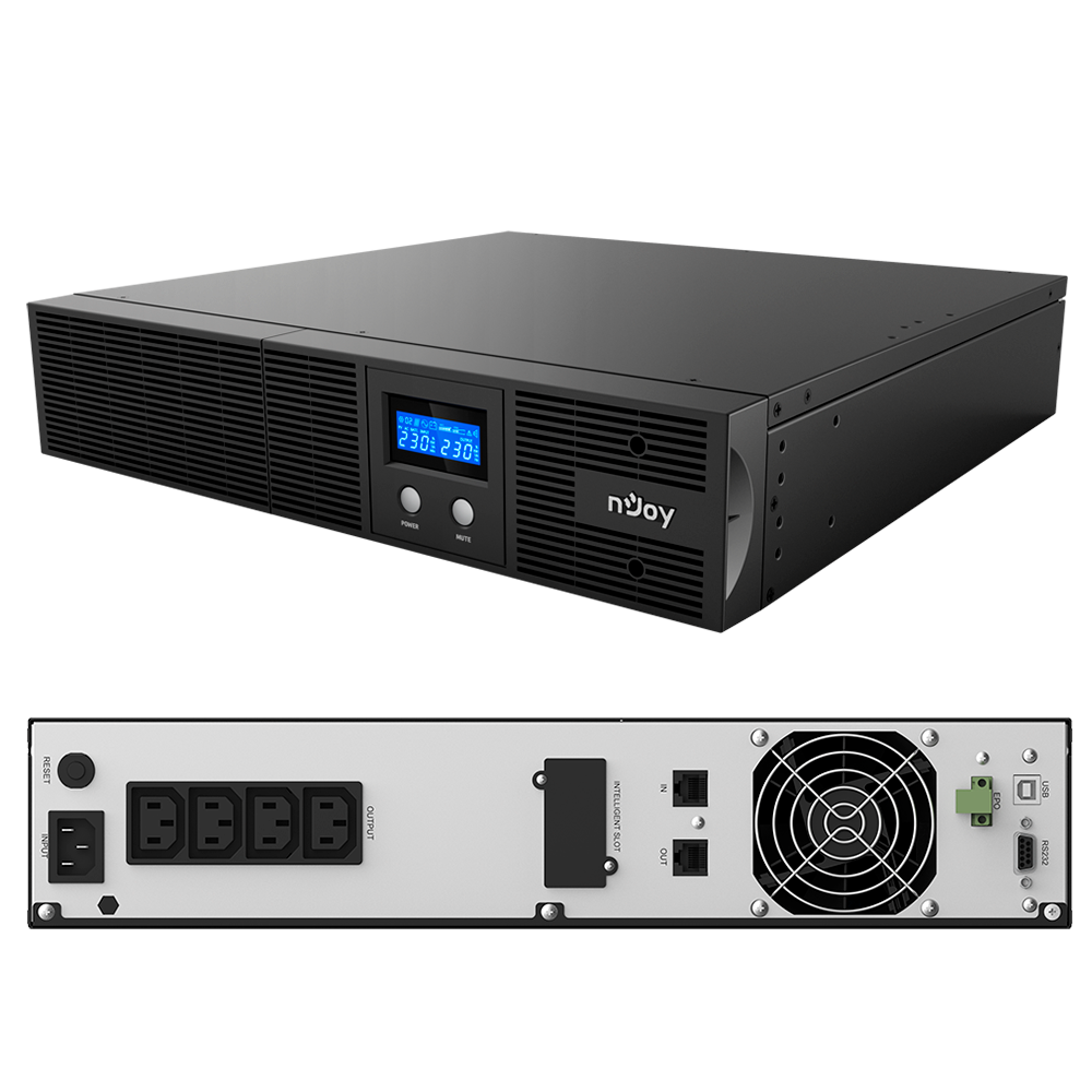 UPS Rackabil 1200VA 720W Line Interactive 2U pentru PC calculatoare, gaming nJoy Argus
