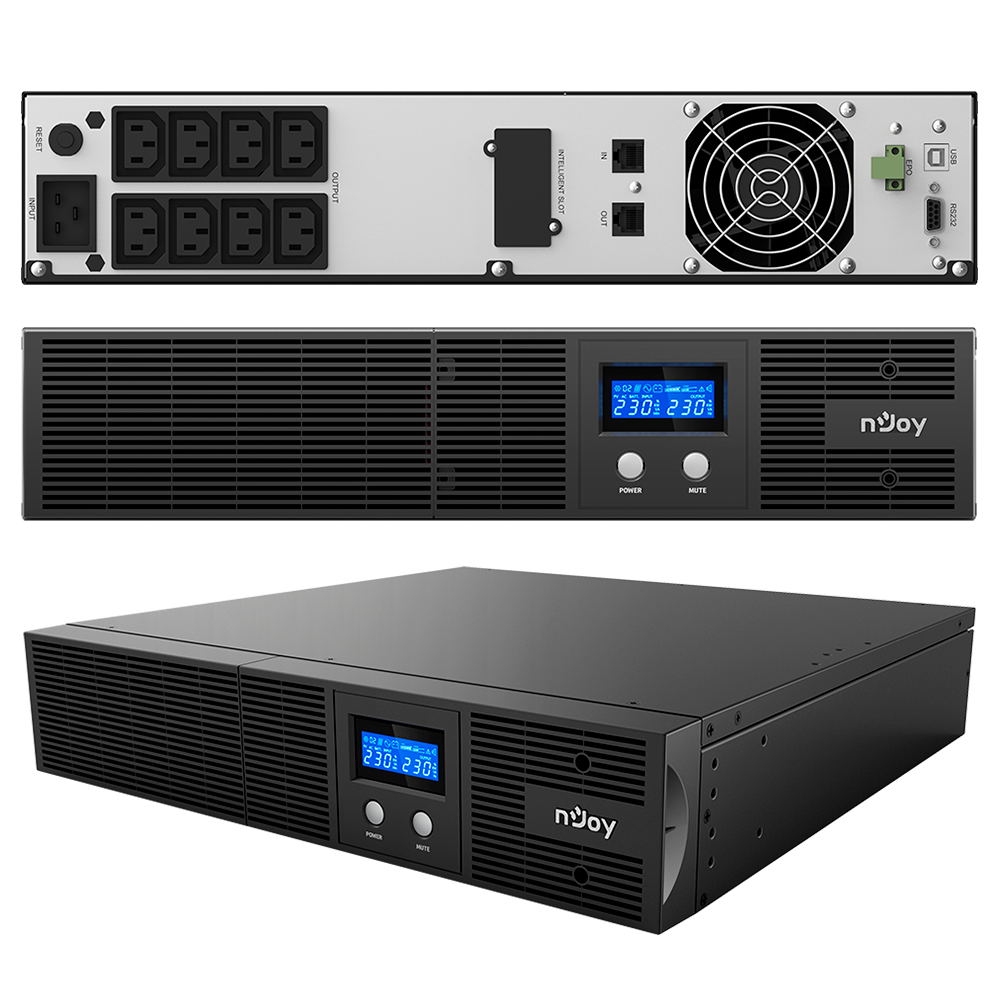 UPS 1800W 3000VA Rackabil Line Interactive nJoy Argus