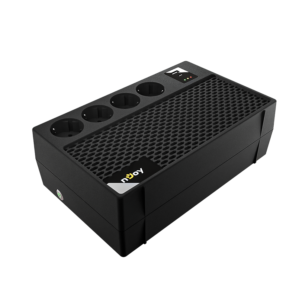 UPS 650VA 360W aspect prelungitor pentru sisteme de supraveghere cu camere video 4 prize schuko