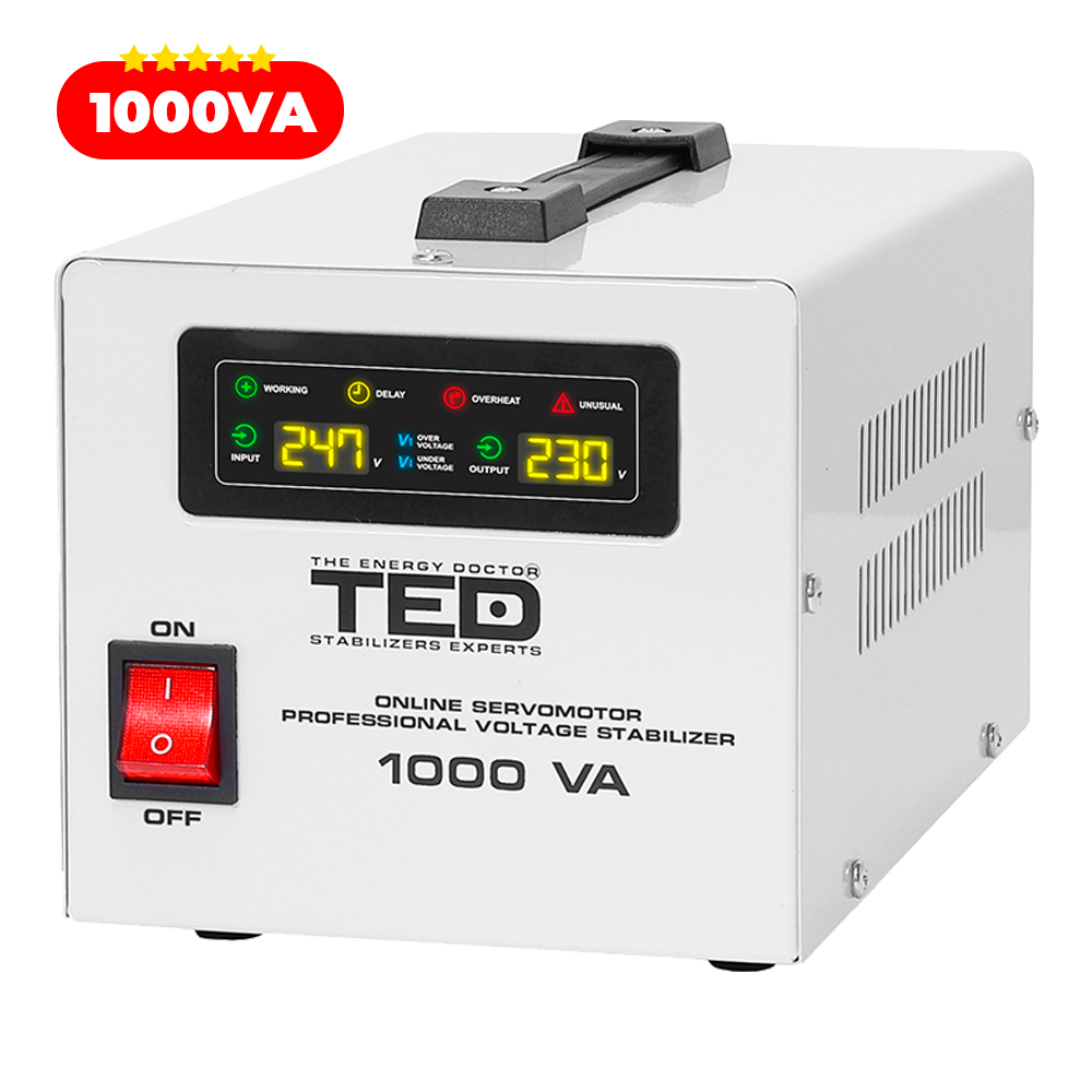 Regulator Stabilizator Tensiune Servomotor Centrala Termica 1000VA 600W TED004697