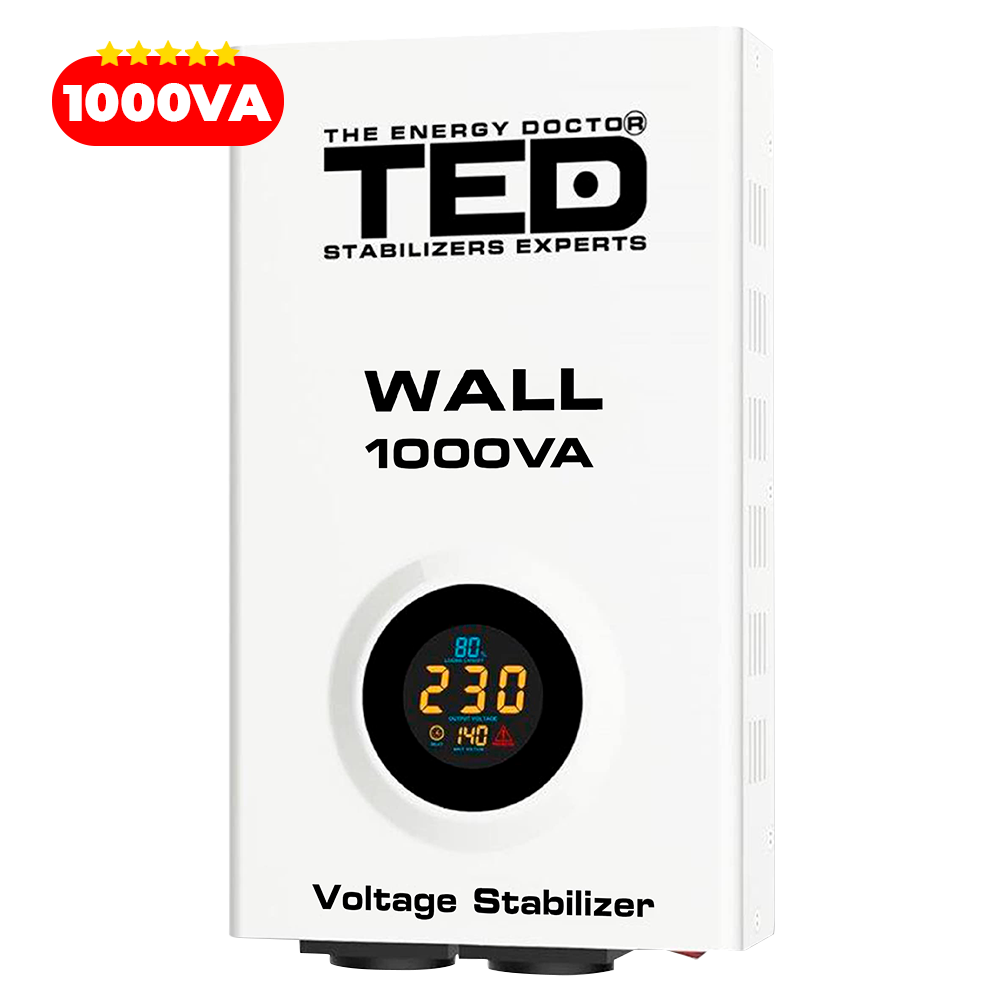 Regulator Stabilizator Tensiune Centrala Termica 1000VA 600W TED000057
