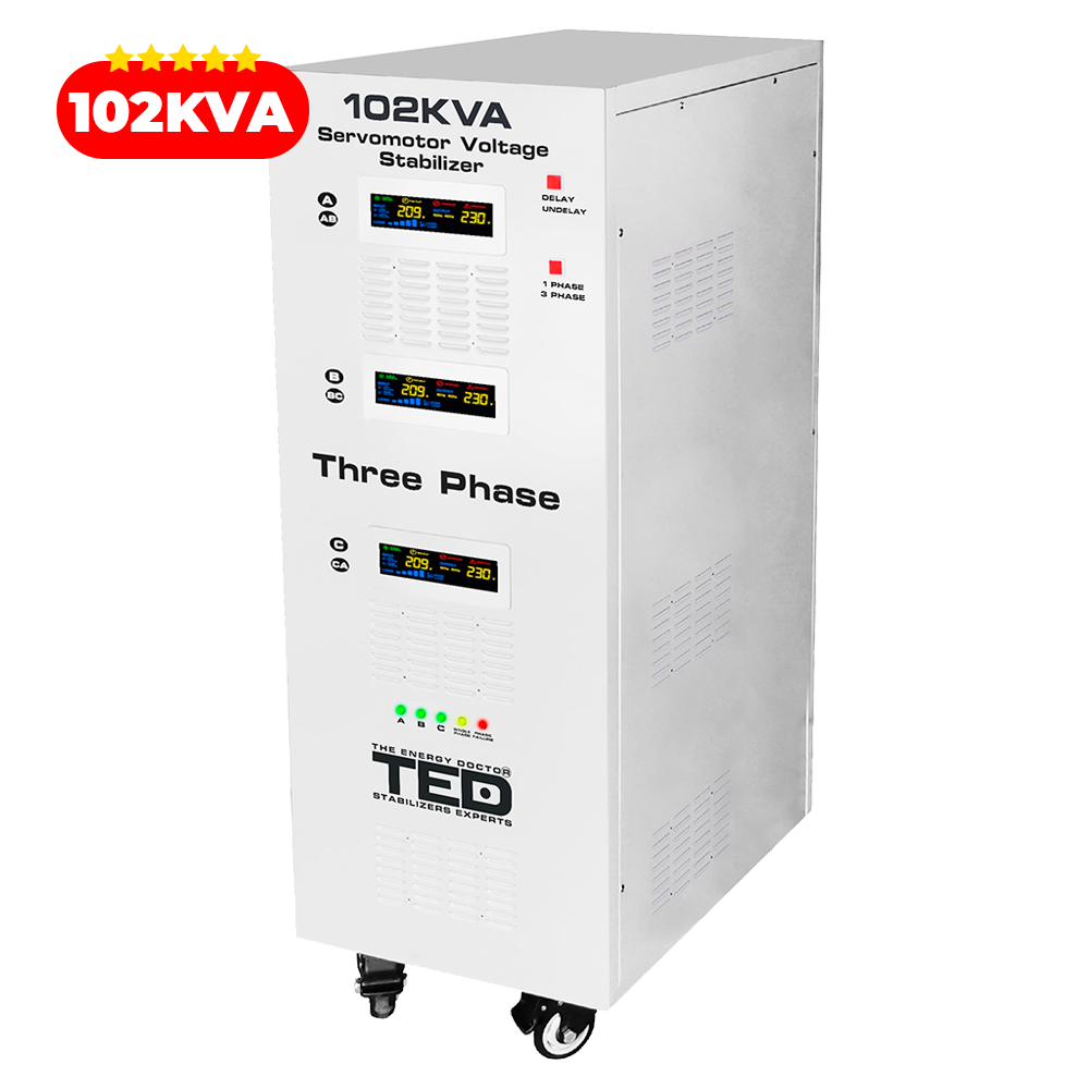 Regulator Stabilizator Tensiune 102KVA 70kW TED Electric TED0000062