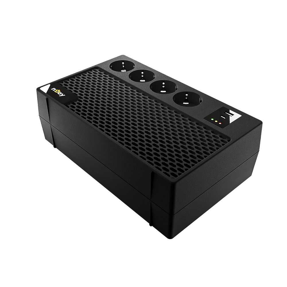 UPS 650VA 360W aspect prelungitor pentru sisteme de supraveghere cu camere video cu usb