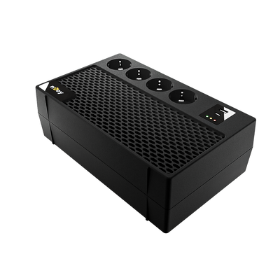 UPS 650VA 360W aspect prelungitor pentru sisteme de supraveghere cu camere video cu usb