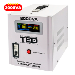 Regulator stabilizator tensiune centrala termica 2000VA 1200W TED000125