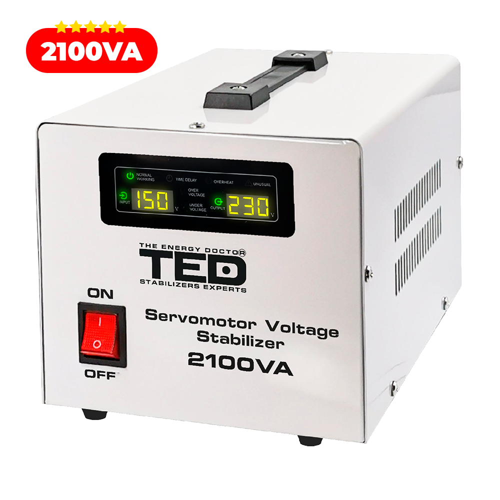 Regulator stabilizator tensiune servomotor centrala termica 2100VA 1200W TED000132