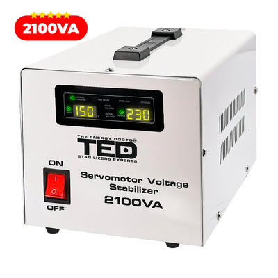 Regulator stabilizator tensiune servomotor centrala termica 2100VA 1200W TED000132
