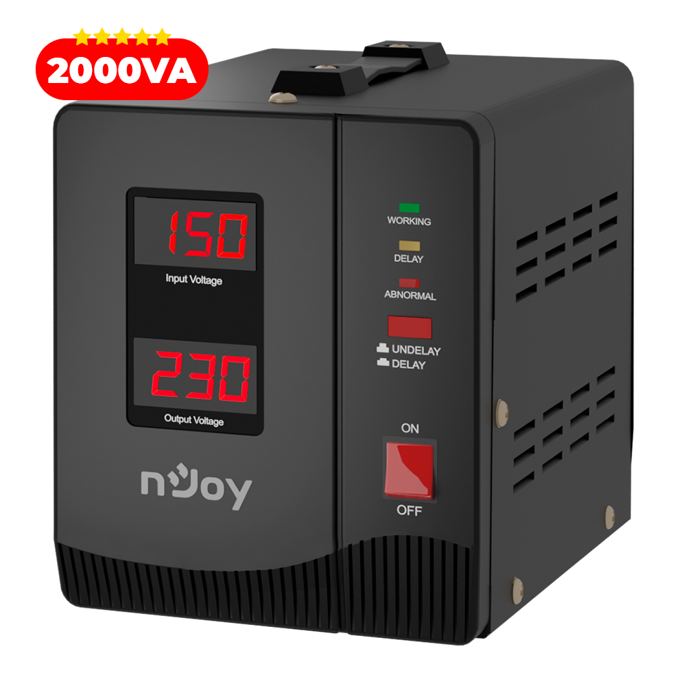 Regulator stabilizator tensiune 2000VA 1200W nJoy