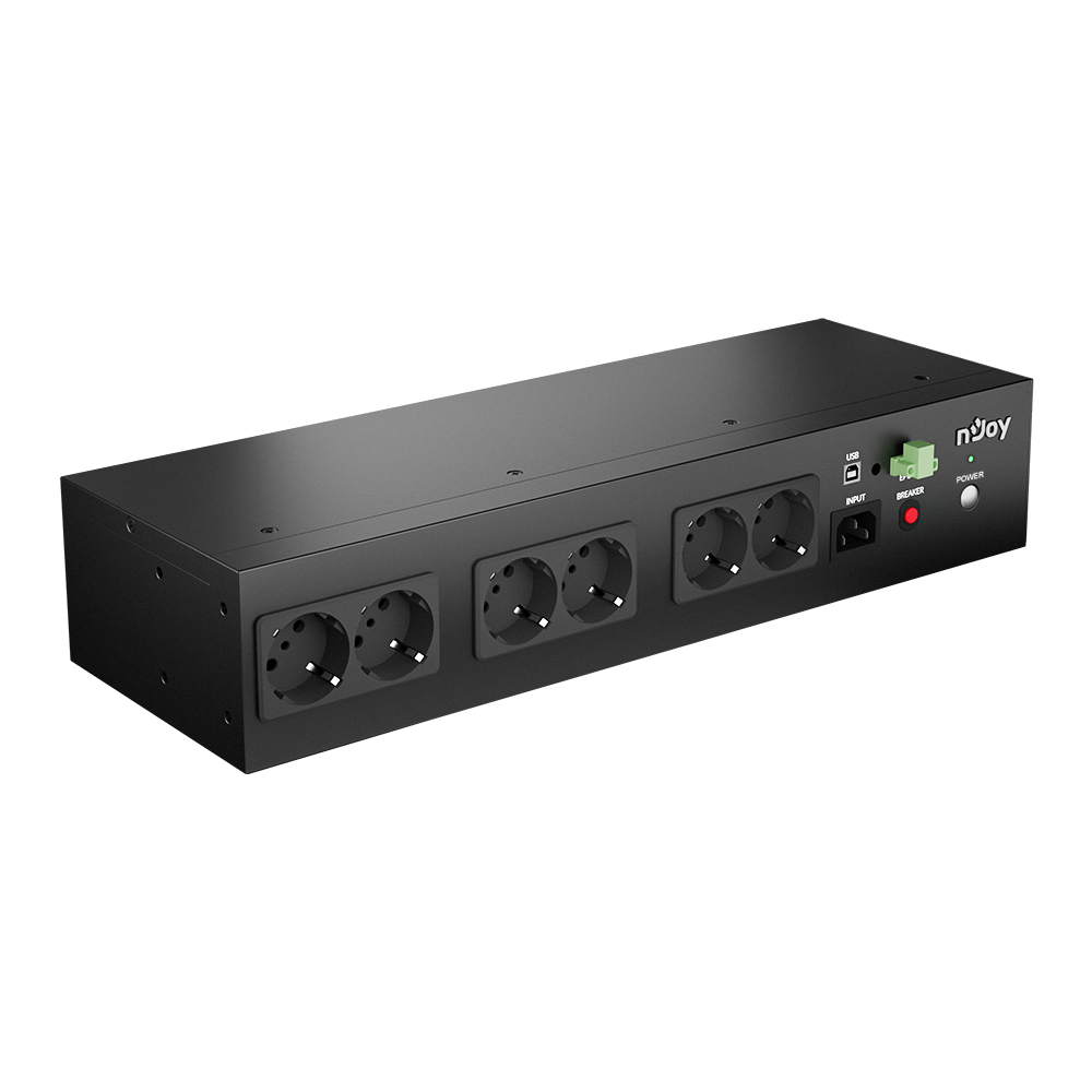 UPS Rackabil 800VA 480W pentru camere supraveghere sistem supraveghere vedere stanga