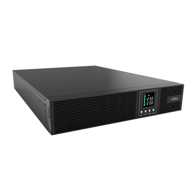UPS Rackabil Smart 3000VA 2700W pentru servere online dubla conversie cu sinus pur nJoy Aster cu display