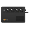 UPS 600VA 360W pentru Router nJoy Soter 4 prize schuko