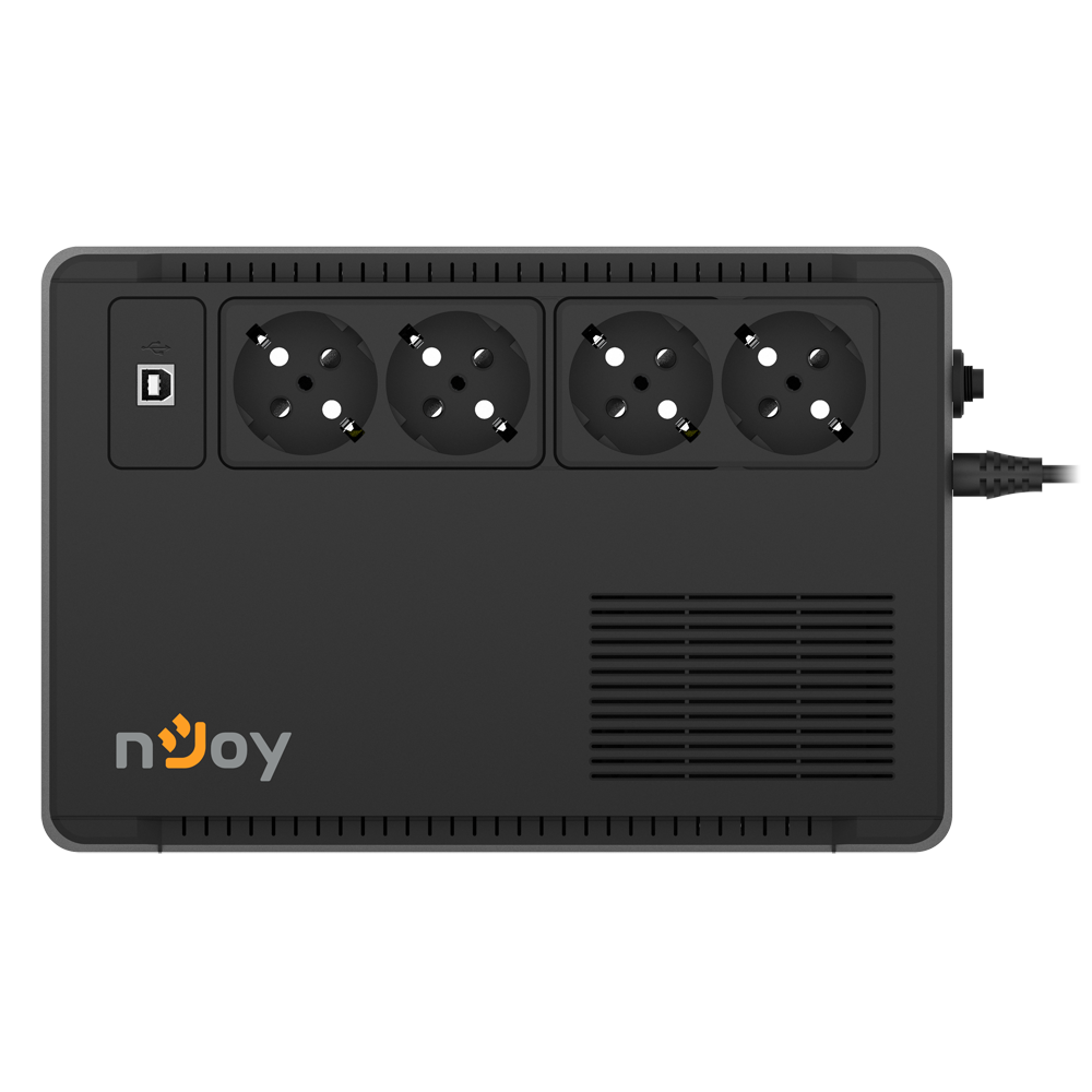 UPS 600VA 360W pentru Router nJoy Soter 4 prize schuko