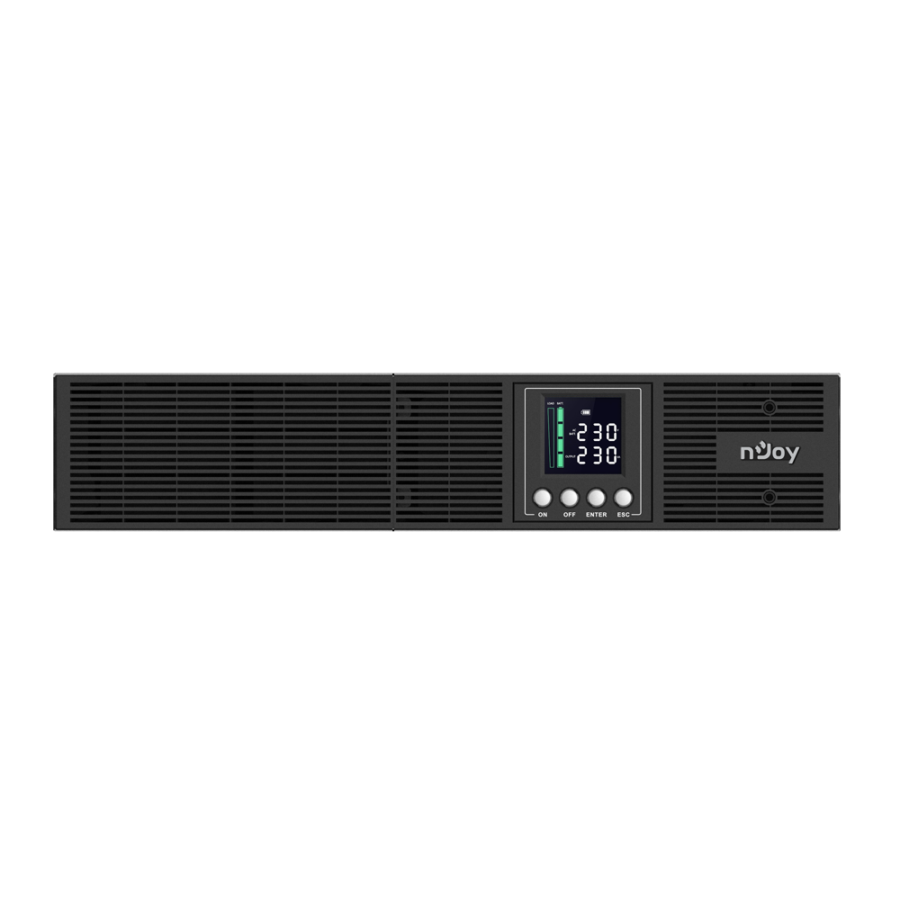 UPS Rackabil Smart 3000VA 2700W pentru servere online dubla conversie cu sinus pur nJoy Aster convertibil