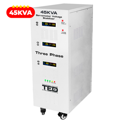 Regulator Stabilizator Tensiune Trifazat 45KVA 36kW Servomotor TED Electric AVR