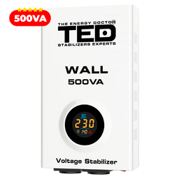 Regulator stabilizator tensiune centrala termica 500VA 300W Wall TED