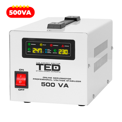 Regulator stabilizator tensiune servomotor centrala termica 500VA 300W TED 00468
