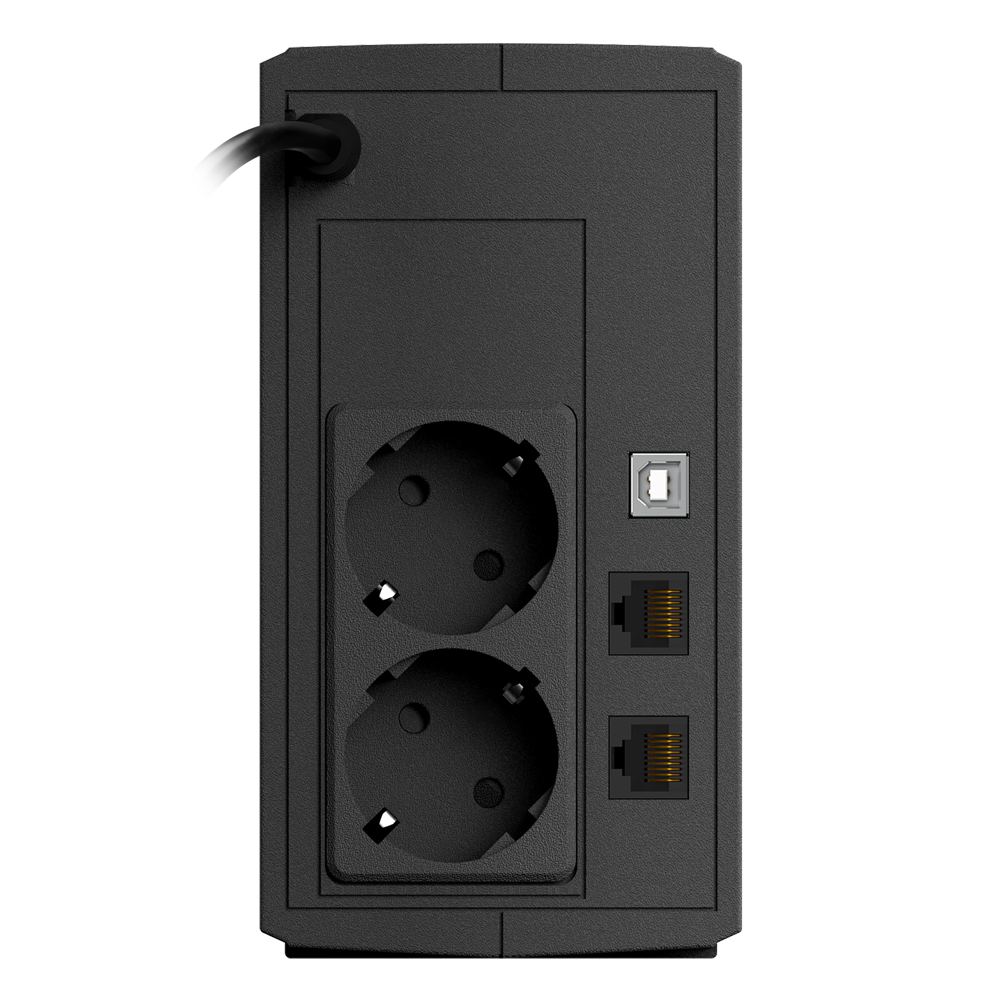 UPS 800VA 360W pentru CCTV, sisteme camere video supraveghere prize schuko