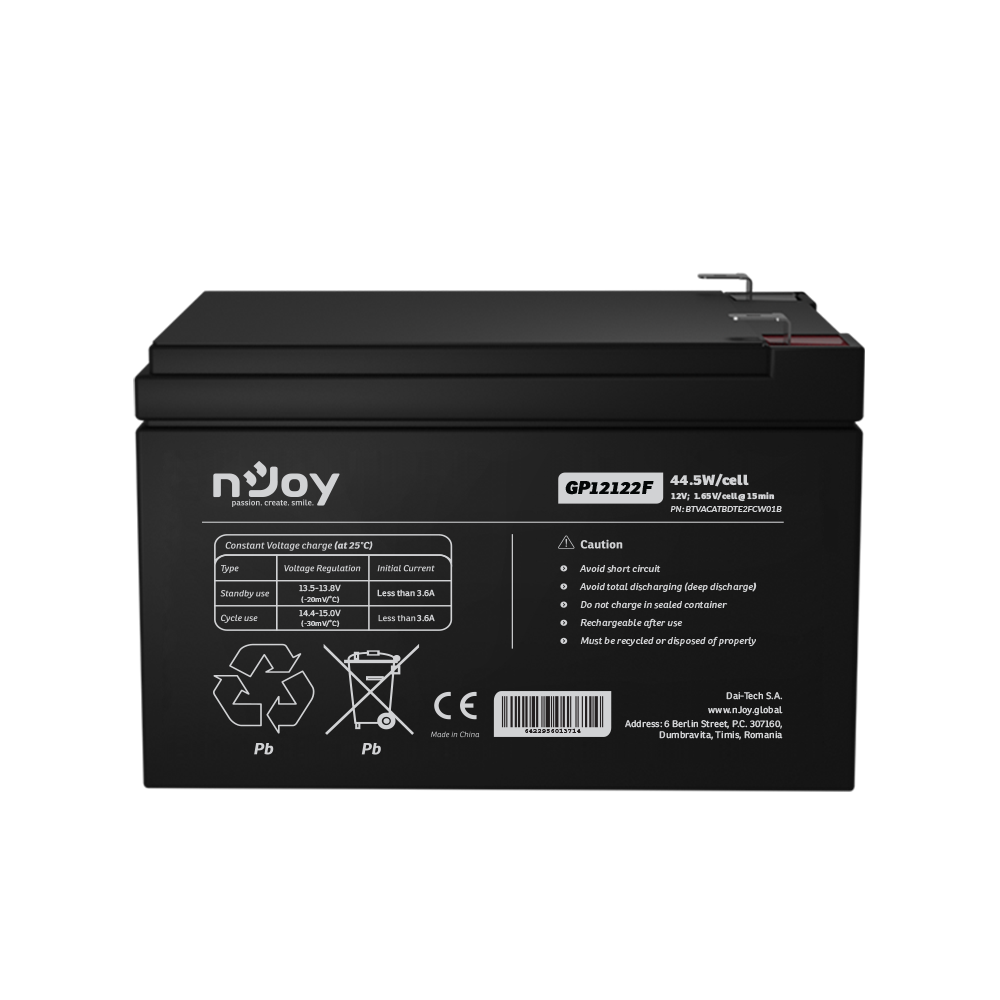 Acumulator 12V 12Ah nJoy VRLA