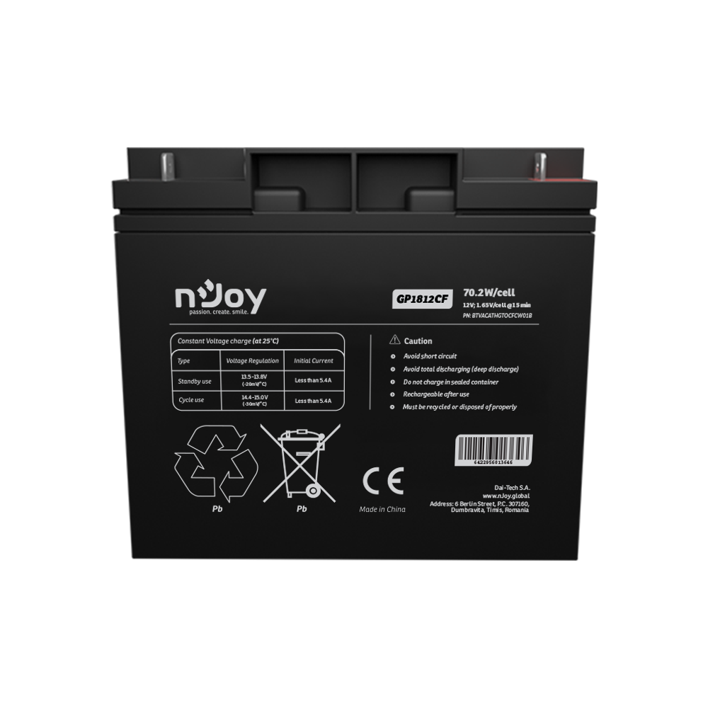 Baterie 12V 12Ah nJoy