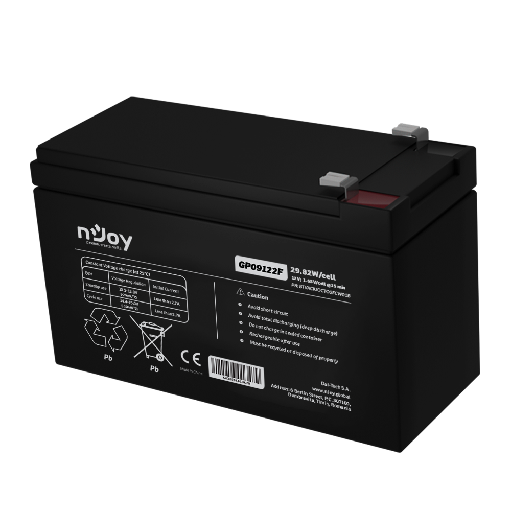 Acumulator 12V 9Ah nJoy GP09122F plumb acid