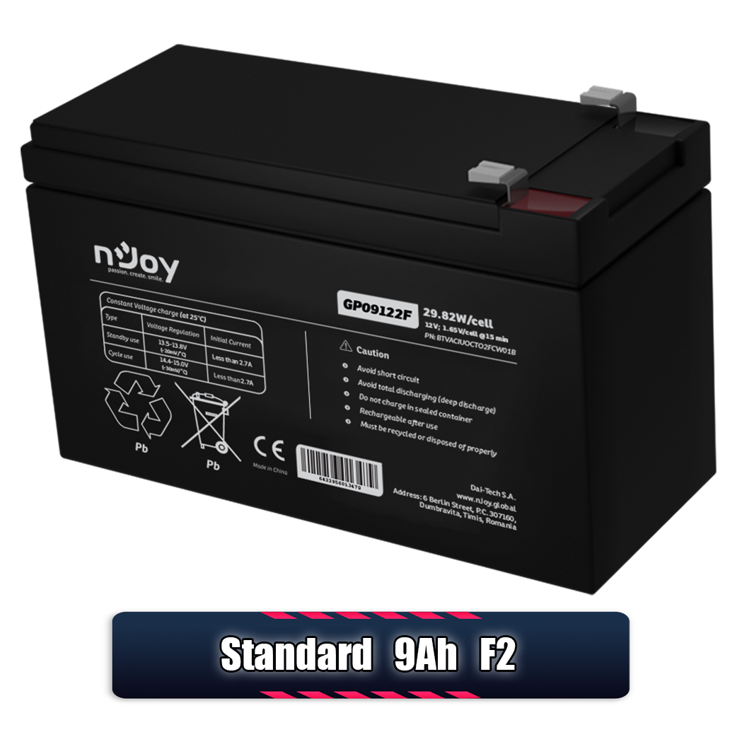 Acumulator 12V 9Ah nJoy GP09122F