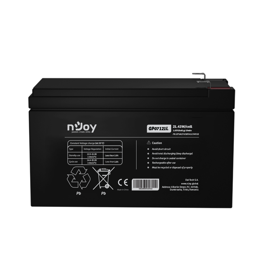 Baterie 12V 7Ah alarma DSC Paradox Ajax