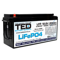 Baterie LiFePO4 12V 200Ah - Acumulator BMS, Bluetooth TED Electric TED007421