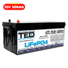 Baterie LiFePO4 12V 300Ah - Acumulator BMS, Bluetooth TED Electric TED007438