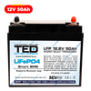 Baterie LiFePO4 12V 50Ah - Acumulator BMS, Bluetooth TED Electric TED007391
