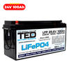 Baterie LiFePO4 24V 100Ah - Acumulator BMS, Bluetooth TED Electric TED007445