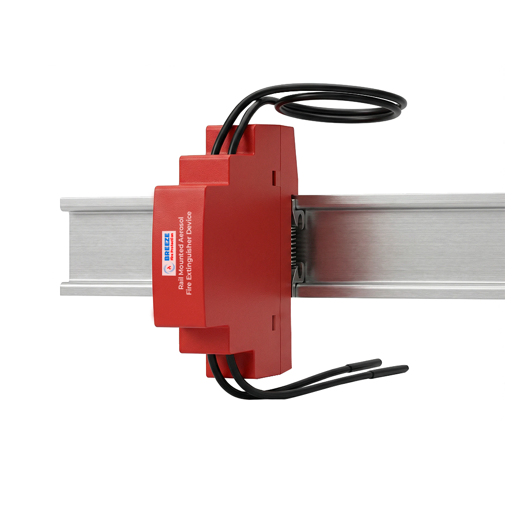 Stingere Incendiu Tablouri Electrice - Dispozitiv Sina DIN Breeze Fire Protection Certificat CE, ISO, TUV