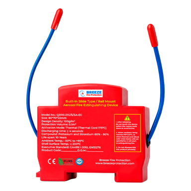 Stingere Incendiu Tablouri Electrice - Dispozitiv Sina DIN Breeze Fire Protection Certificat CE, ISO, TUV