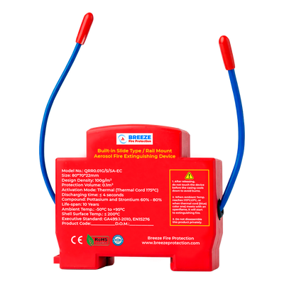Stingere Incendiu Tablouri Electrice - Dispozitiv Sina DIN Breeze Fire Protection Certificat CE, ISO, TUV