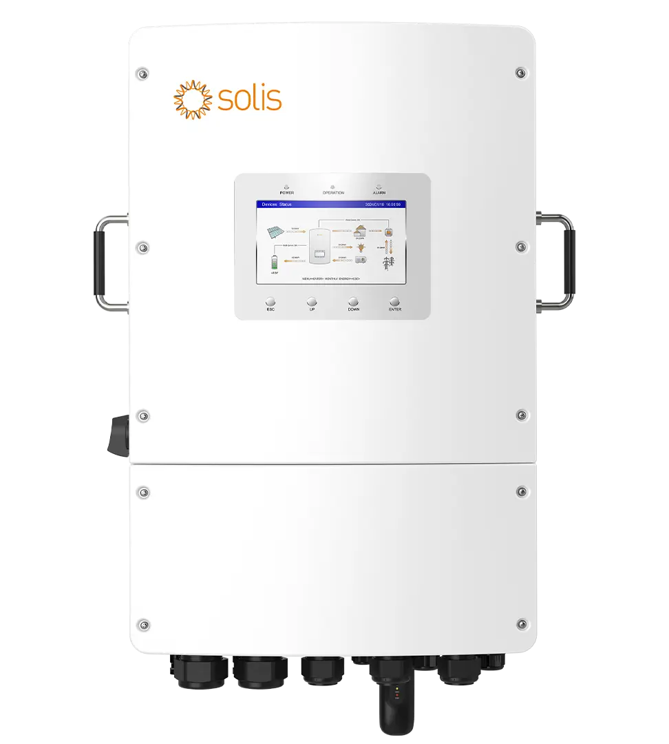 Invertor solar fotovoltaic hibrid Solis S6-EH3P10K02-NV-YD-L 10kW Trifazat display 
