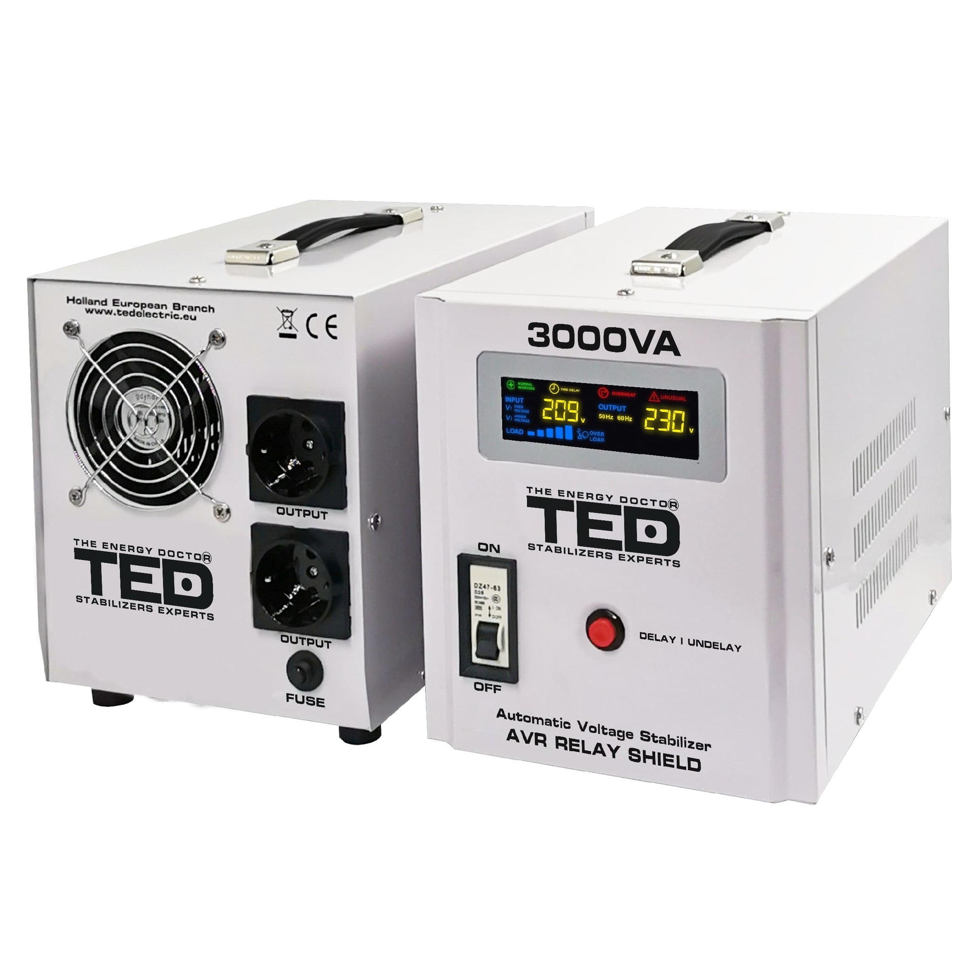Stabilizator Tensiune 3000VA 1800W TED Electric RT AVR