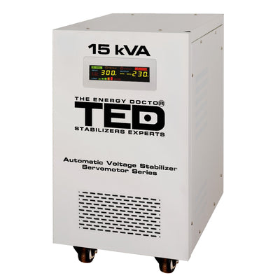 Stabilizator tensiune monofazic servomotor 15KVA 12kW TED 000095