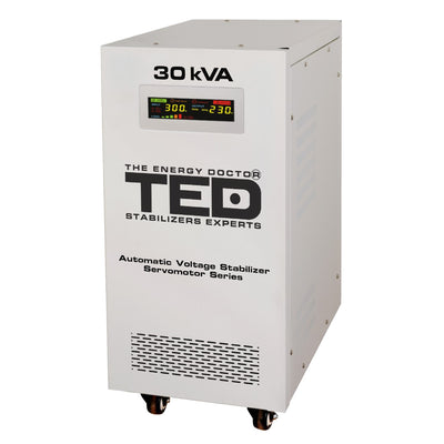 Stabilizator tensiune monofazic servomotor 30KVA 24kW TED 001962