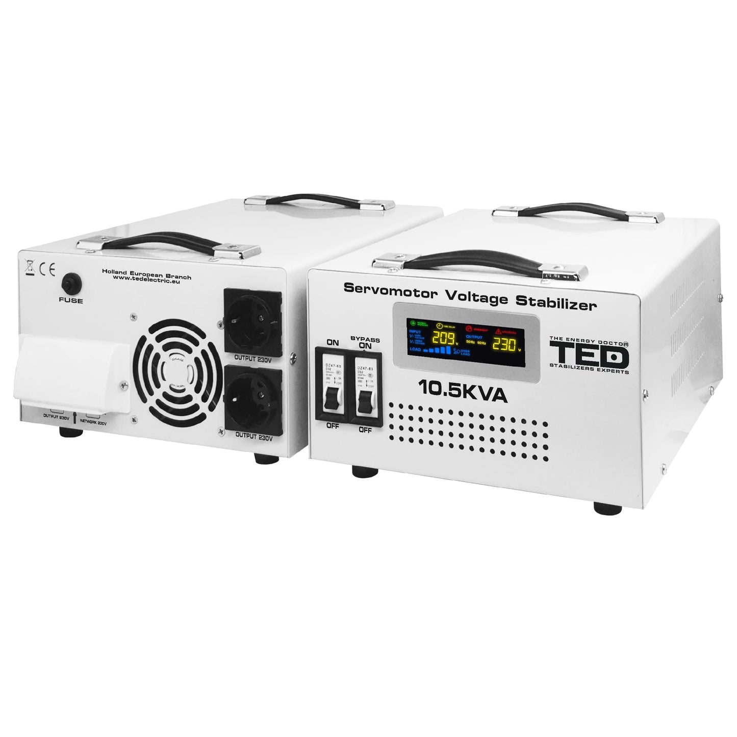 Stabilizator tensiune servomotor 10KVA 10.5KVA 6kW TED Electric