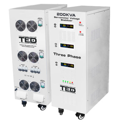 Stabilizator tensiune servomotor 200KVA 142kW TED 003607