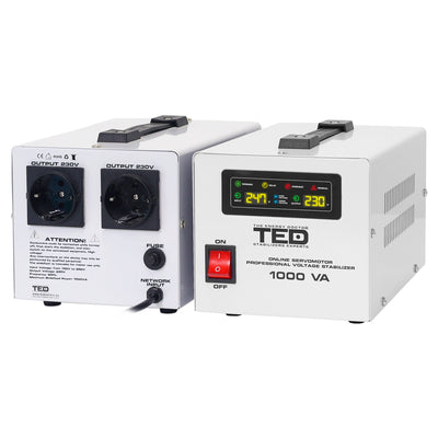 Stabilizator tensiune servomotor centrala termica 1000VA 600W TED Electric 004697