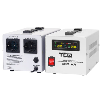 Stabilizator tensiune servomotor centrala termica 500VA 300W TED 00468 AVR