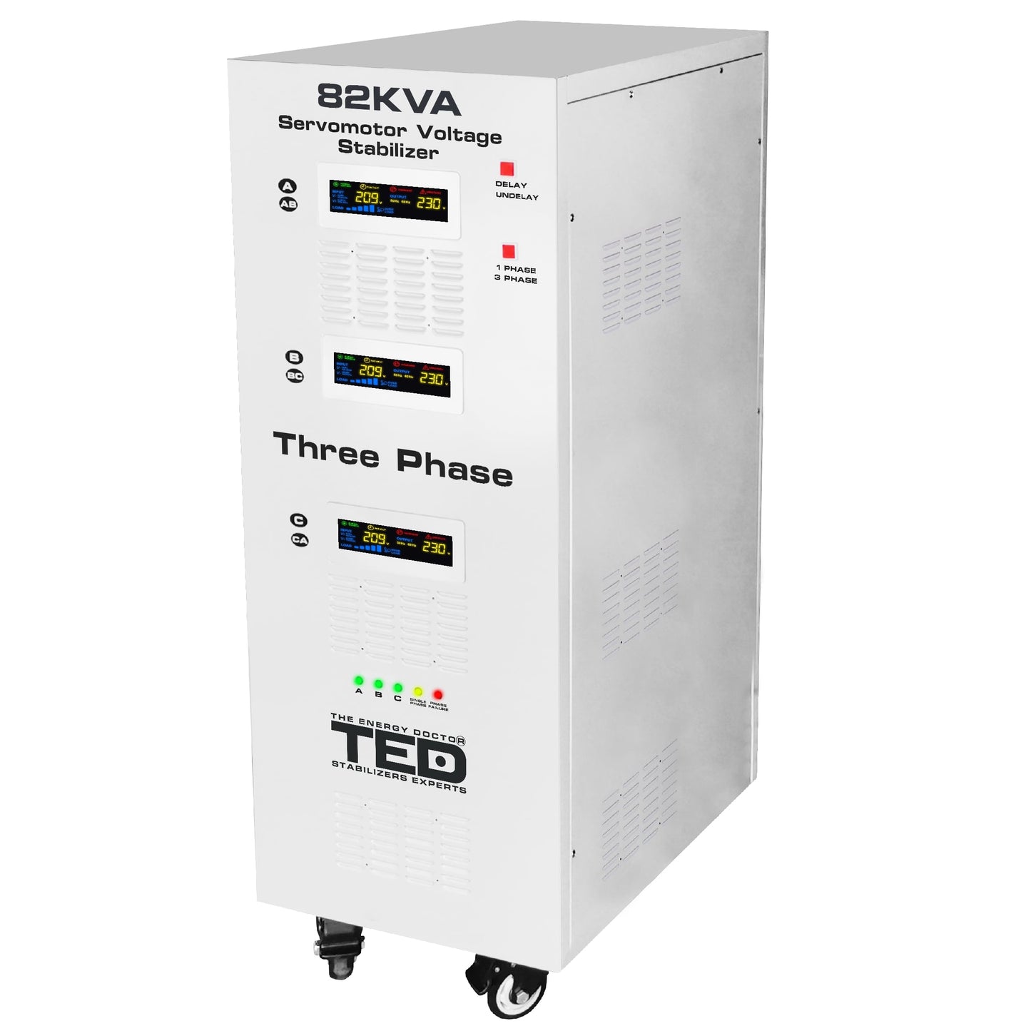 Stabilizator tensiune servomotor trifazat 82KVA 64kW TED000224