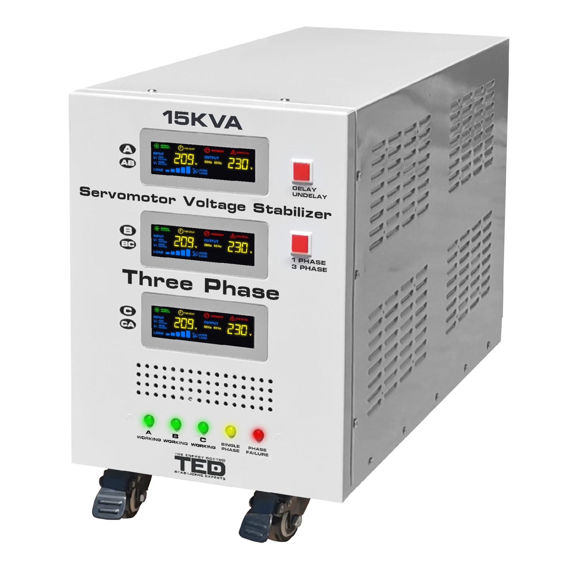 Stabilizator tensiune trifazic 15KVA 12kW TED Electric