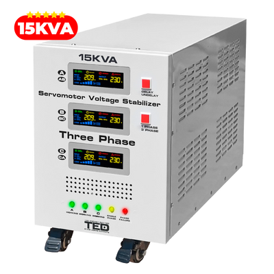 Stabilizator tensiune trifazic 15KVA 12kW TED Electric