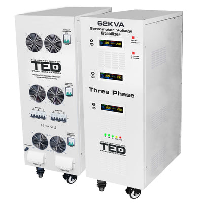 Stabilizator tensiune trifazic 62KVA 48kW TED Electric