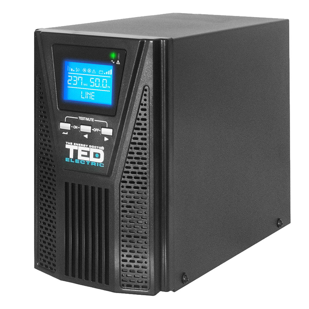 UPS 1000VA 1KVA 900W Sinus Pur TED Electric 